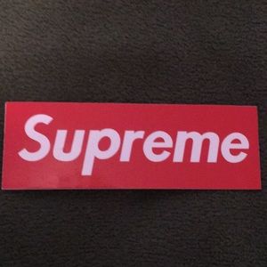 Authentic supreme box logo sticker
